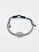 Pulseira prateada Punto Fino