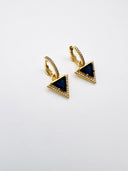 Brincos triangulo azul SJ