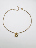 Pulseira de pé borboleta dourada SJ