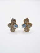 Brincos meia flor SJ