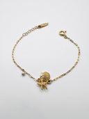 Pulseira Seashore em Prata Dourada com Pérola EC