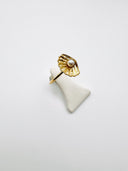 Anel Seashell em Prata Dourada com Pérola EC