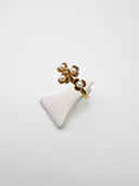 Anel Eterno em Prata Dourada com Pérolas EC