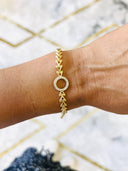 Pulseira Embrace em Prata dourada EC