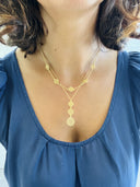 Colar five circles em Prata Dourada EC