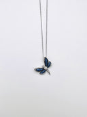 Colar Dragon-fly em Prata com Zircónia