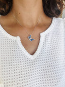 Colar Dragon-fly em Prata com Zircónia