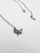 Colar Dragon-fly em Prata com Zircónia